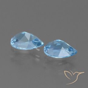 Topaz Gemstones in 7 x 5 mm (calibrated) Size for Sale, Topaz Stones in Sky Blue Color