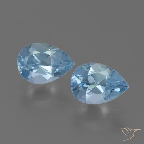 1.81ctw Natural Swiss Blue Topaz, Pear Shape, VVS-VS