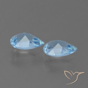 Topaz Gemstones in 7 x 5 mm (calibrated) Size for Sale, Topaz Stones in Sky Blue Color