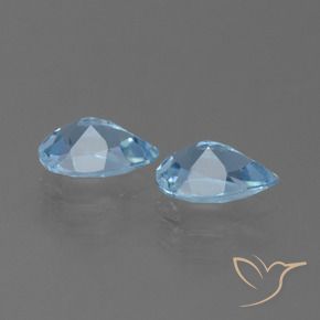 Topaz Gemstones in 7 x 5 mm (calibrated) Size for Sale, Topaz Stones in Swiss Blue Color