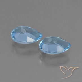 Topaz Gemstones in 7 x 5 mm (calibrated) Size for Sale, Topaz Stones in Sky Blue Color