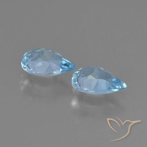 Topaz Gemstones in 7 x 5 mm (calibrated) Size for Sale, Topaz Stones in Sky Blue Color