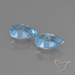 Topaz Gemstones in 7 x 5 mm (calibrated) Size for Sale, Topaz Stones in Sky Blue Color