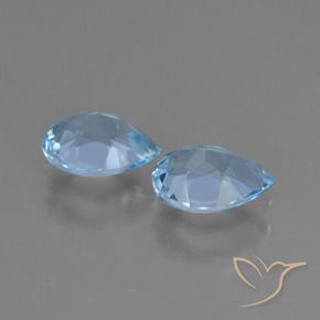 Topaz Gemstones in 7 x 5 mm (calibrated) Size for Sale, Topaz Stones in Sky Blue Color