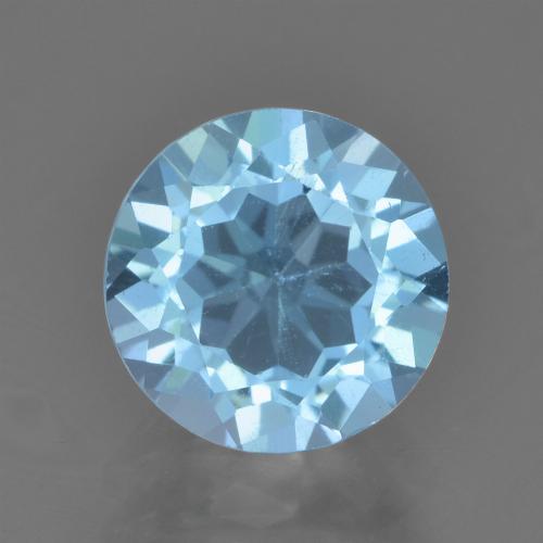 Swiss Blue Topaz Gem - 2.6ct Round Facet (ID: 452155)