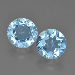 Maya Blue Topaz Gem - 2.4ct Round Facet (ID: 452176)