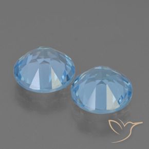 Topaz Gemstones in 8 mm (calibrated) Size for Sale, Topaz Stones in Sky Blue Color