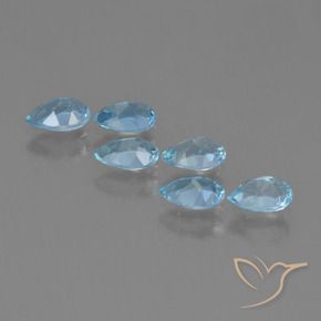 Topaz Gemstones in 6 x 4 mm (calibrated) Size for Sale, Topaz Stones in Sky Blue Color