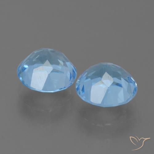 Topaz Gemstones in 8 mm (calibrated) Size for Sale, Topaz Stones in Sky Blue Color