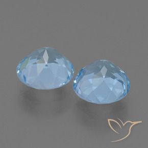 Topaz Gemstones in 8 mm (calibrated) Size for Sale, Topaz Stones in Sky Blue Color