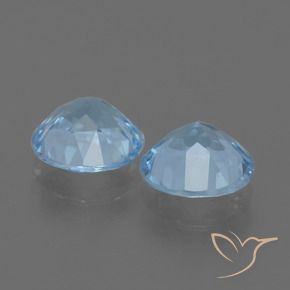 Topaz Gemstones in 8 mm (calibrated) Size for Sale, Topaz Stones in Sky Blue Color