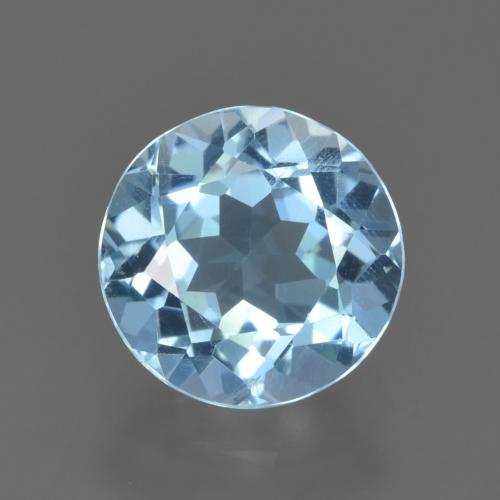 Swiss Blue Topaz Gem - 2.2ct Round Facet (ID: 452346)