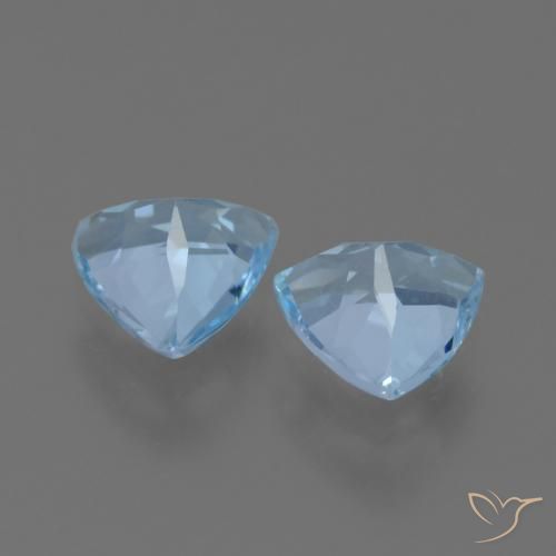 Topaz Gemstones in 6.7 x 6.7 mm Size for Sale, Topaz Stones in Sky Blue Color
