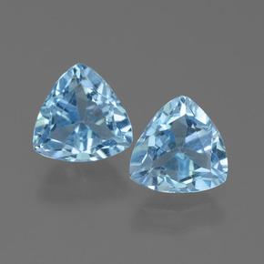 Sky Blue Topaz Gem - 1.4ct Trillion Facet (ID: 452589)
