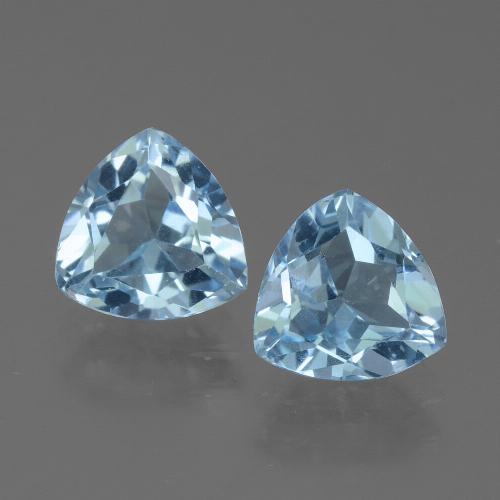 Sky Blue Topaz Gem - 1.5ct Trillion Facet (ID: 452594)