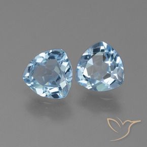 2.44 ctw Blue Topaz Stones, Natural Topaz in Trillion Facet Shape for Sale