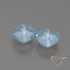 Topaz Gemstones in 7 x 7 mm (calibrated) Size for Sale, Topaz Stones in Sky Blue Color