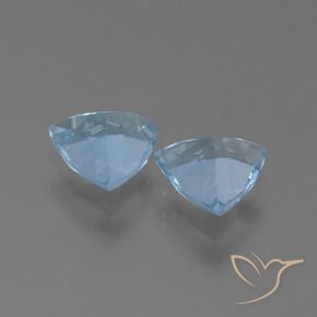 Topaz Gemstones in 6.9 x 7.3 mm Size for Sale, Topaz Stones in Sky Blue Color