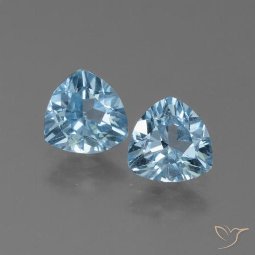 2.41ctw Natural Sky Blue Topaz, Trillion, VVS-VS