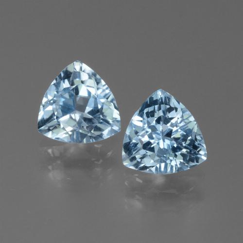 Sky Blue Topaz Gem - 1.3ct Trillion Facet (ID: 452614)