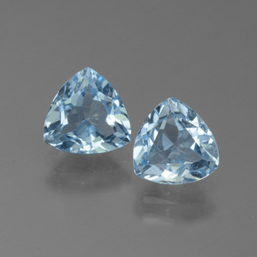 Sky Blue Topaz Gem - 1.3ct Trillion Facet (ID: 452616)