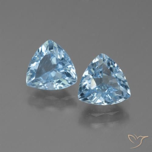 2.63ctw Natural Sky Blue Topaz, Trillion, VS