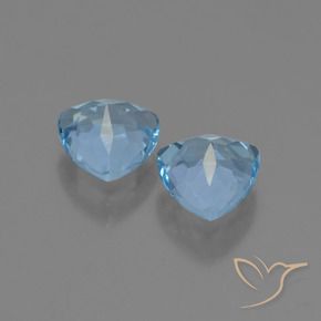 Topaz Gemstones in 7 x 7 mm (calibrated) Size for Sale, Topaz Stones in Sky Blue Color