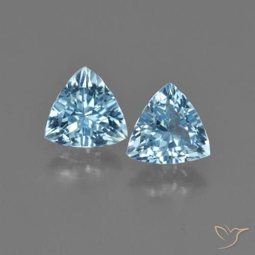 2.52ctw Natural Swiss Blue Topaz, Trillion, VVS-VS