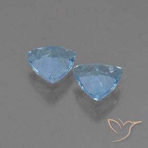 Topaz Gemstones in 7 x 7 mm (calibrated) Size for Sale, Topaz Stones in Swiss Blue Color