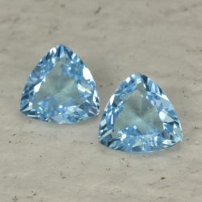Baby Blue Topaz Gem - 1.2ct Trillion Facet (ID: 452623)