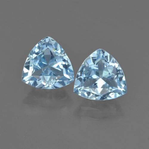Sky Blue Topaz Gem - 1.4ct Trillion Facet (ID: 452626)