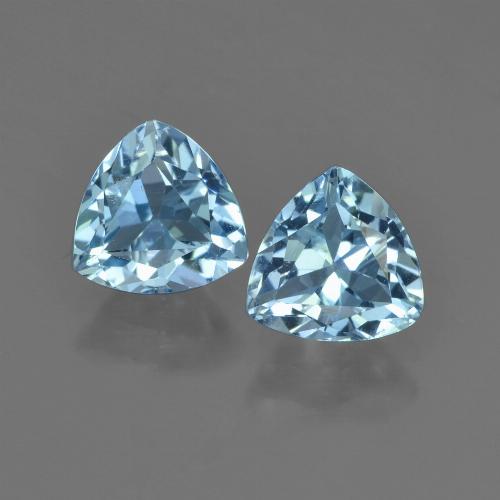 Swiss Blue Topaz Gem - 1.4ct Trillion Facet (ID: 452628)