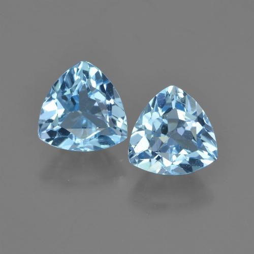 Maya Blue Topaz Gem - 1.4ct Trillion Facet (ID: 452629)