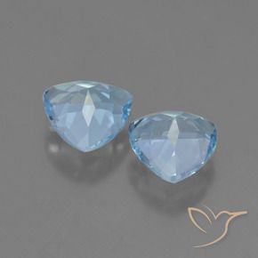 Topaz Gemstones in 7 x 7 mm (calibrated) Size for Sale, Topaz Stones in Sky Blue Color