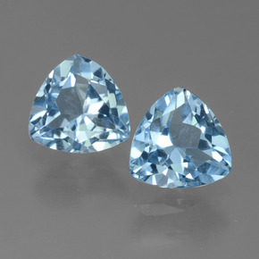 Maya Blue Topaz Gem - 1.4ct Trillion Facet (ID: 452658)