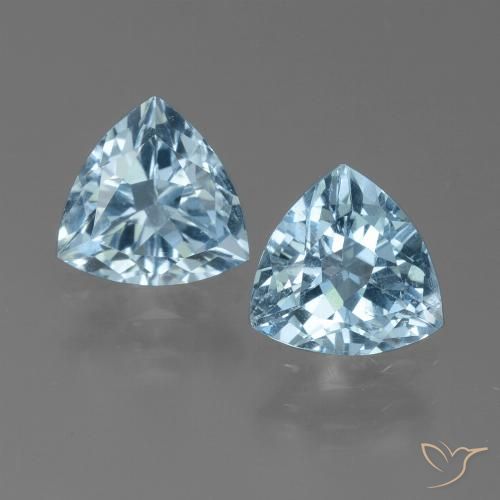 2.52ctw Natural Swiss Blue Topaz, Trillion, VVS-VS