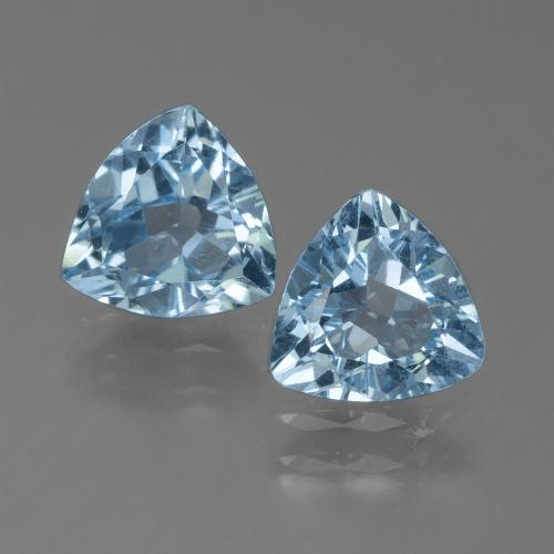 Himmerlblau Topas Edelstein - 1.2ct Trillantschliff (ID: 452693)