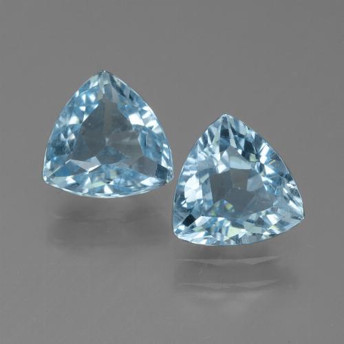 Swiss Blue Topaz Gem - 1.2ct Trillion Facet (ID: 452697)