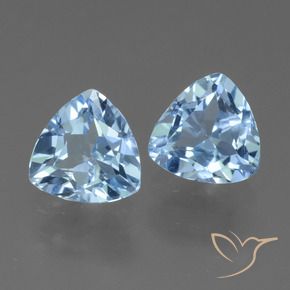 2.79 ctw Blue Topaz Stones, Natural Topaz in Trillion Facet Shape for Sale