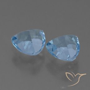 Topaz Gemstones in 7 x 7 mm (calibrated) Size for Sale, Topaz Stones in Sky Blue Color