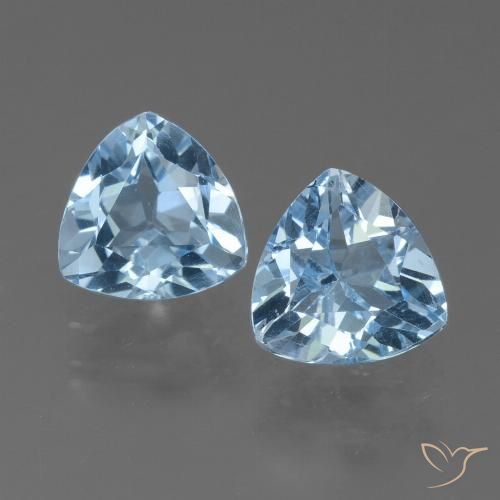 2.72ctw Natural Sky Blue Topaz, Trillion, VVS-VS