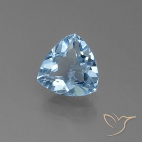 1.14 ct Blue Topaz Stone, Natural Topaz in Trillion Facet Shape for Sale