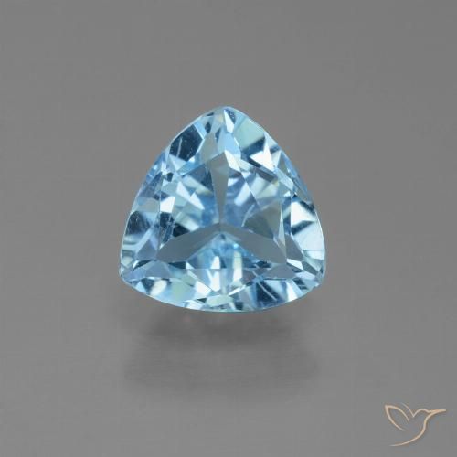 Swiss Blue Topaz Gem - 1.4ct Trillion Facet (ID: 452742)