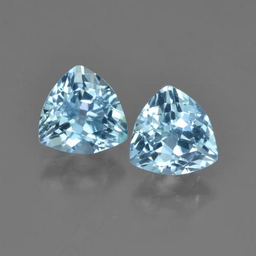 Sky Blue Topaz Gem - 1.3ct Trillion Facet (ID: 452758)