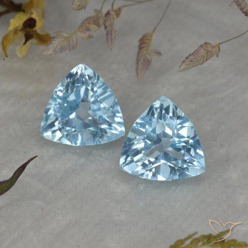 2.55ctw Natural Swiss Blue Topaz, Trillion, VVS-VS
