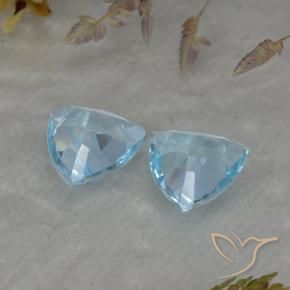 Topaz Gemstones in 7 x 7 mm (calibrated) Size for Sale, Topaz Stones in Swiss Blue Color