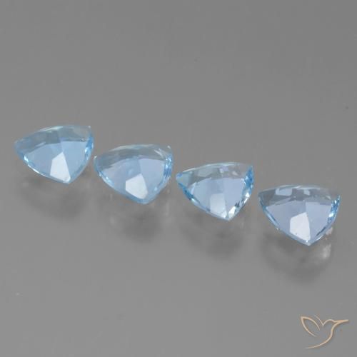 Topaz Gemstones in 7 x 7 mm (calibrated) Size for Sale, Topaz Stones in Sky Blue Color