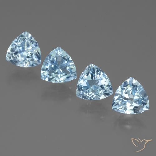 5.59ctw Natural Sky Blue Topaz, Trillion, VVS-VS
