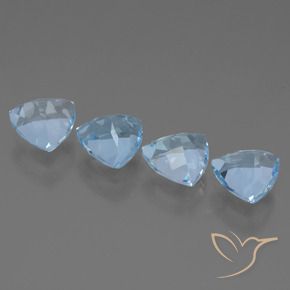 Topaz Gemstones in 7 x 7 mm (calibrated) Size for Sale, Topaz Stones in Sky Blue Color