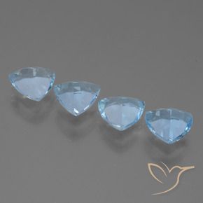 Topaz Gemstones in 7 x 7 mm (calibrated) Size for Sale, Topaz Stones in Sky Blue Color